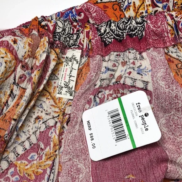 NWT Intimately free people floral combo tunic tank/mini dress - Picture 12 of 12